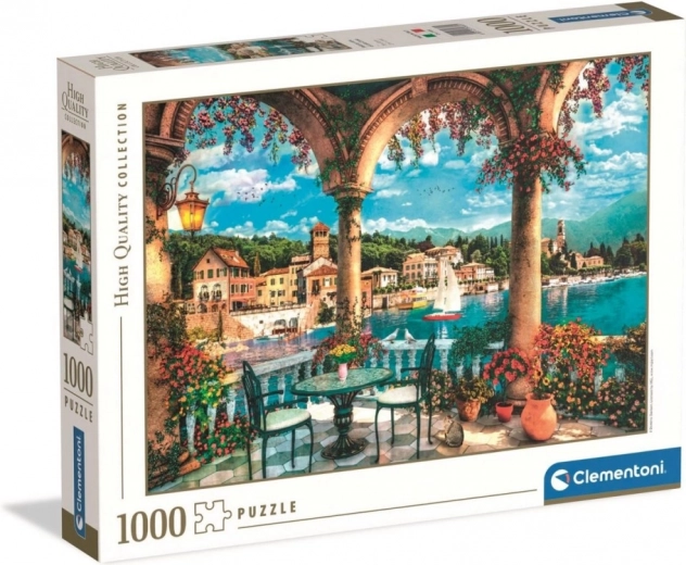 Puzle 1000 gab. BALCONY VIEW OF LAKE COMO no Clementoni