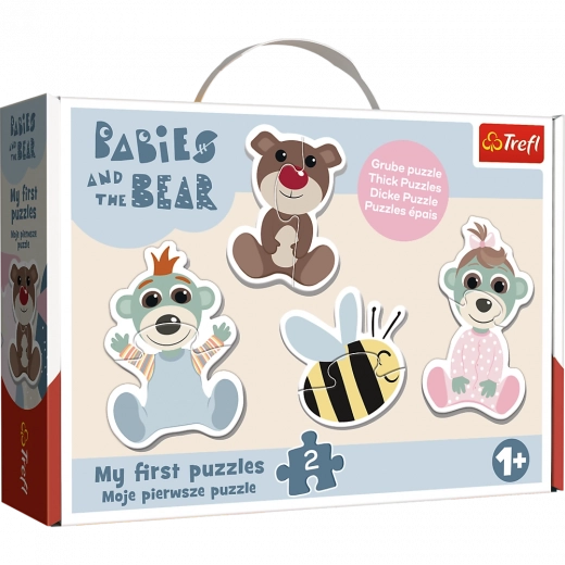 Puzzle Baby Classic Mazuļu draudzība – BOBAŠKI I MIŚ (Trefl)
