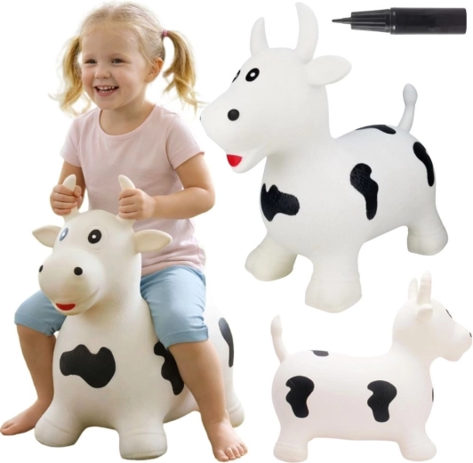 Woopie inflatable jumping cow with pump