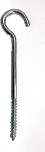 Lustru āķis 140 × 5,8 mm, cinkots, iepakojumā 50 gb