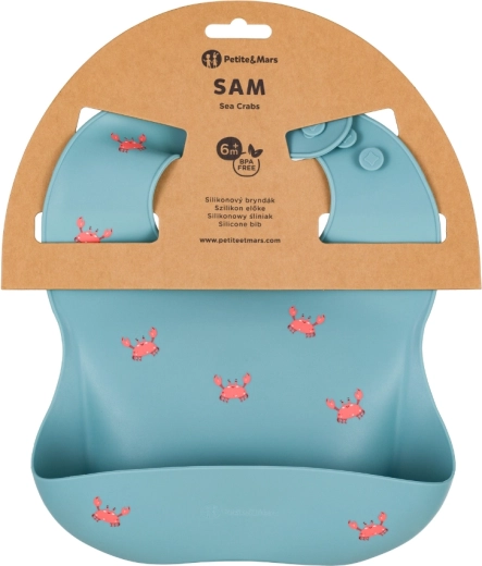 Petite&Mars silicone bib Take&Match sea crabs