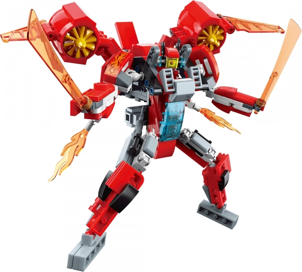 Qman Flame Blade Raider – robotu un iznīcinātāja būvkomplekts 2 vienā