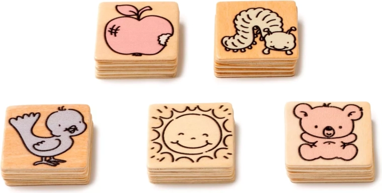 Wooden cards pleasant to hold