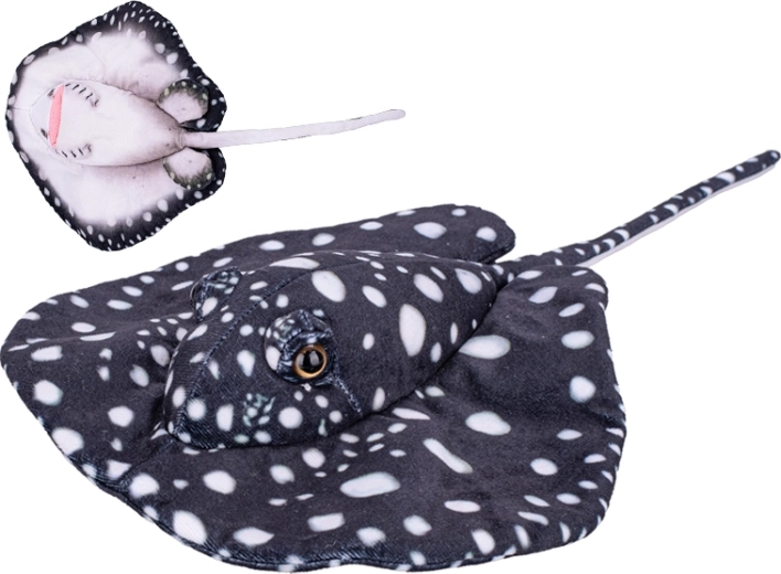 Plīša raja 40 cm – melna