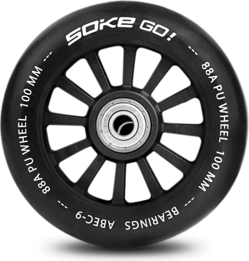 Fast and smooth ride with ABEC-9 bearings
