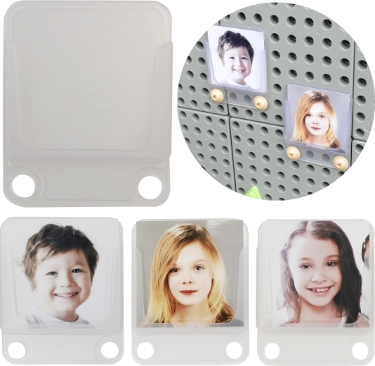 Masterkidz caurspīdīgas kabatiņas fotogrāfijām un kartītēm, komplekts 6 gab.