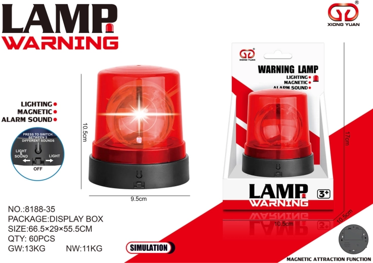 Red Warning Beacon for Children