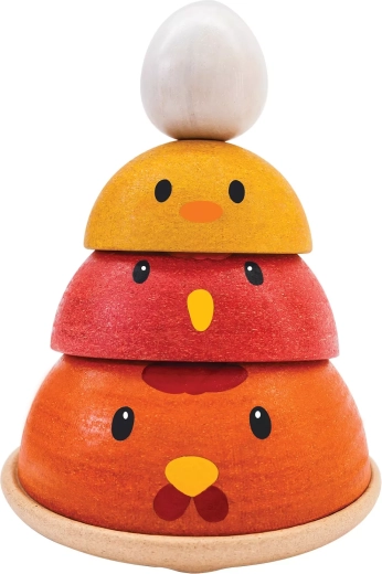 Plan Toys Chick Development – wooden stacking toy