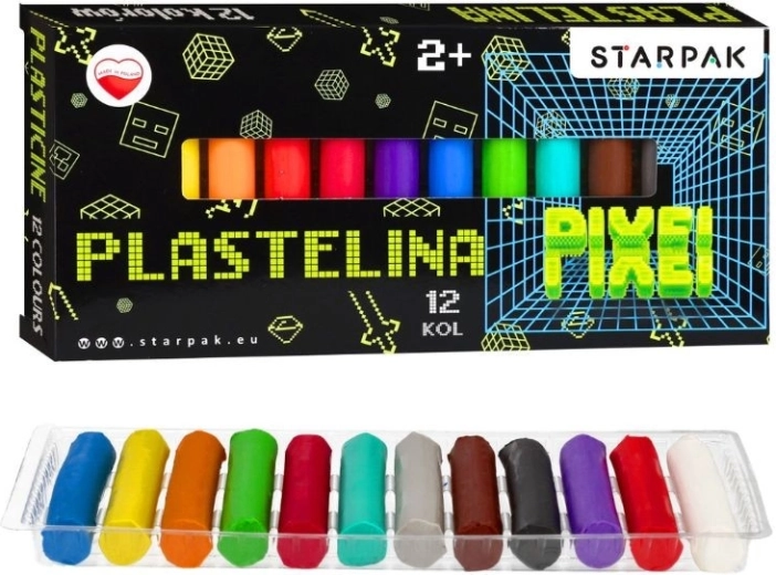 Plastilīns Game Pixel – 12 krāsas