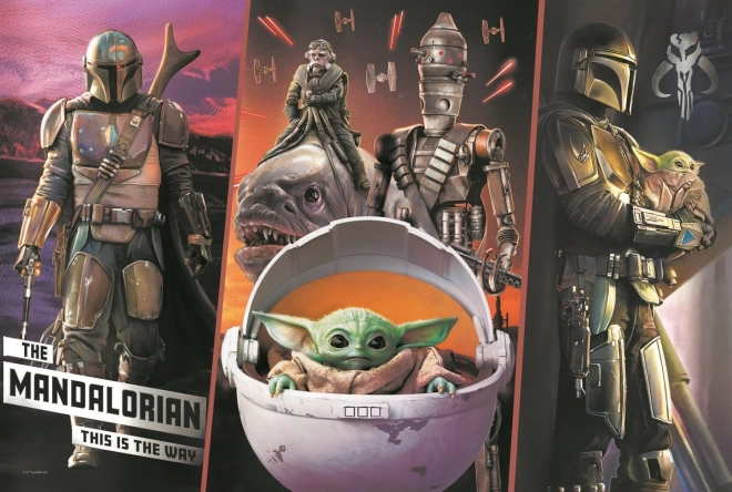 Puzle 300 gabali – noslēpumainais Baby Yoda (STAR WARS: THE MANDALORIAN) – TREFL
