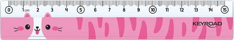 Lineāls Keyroad ar dzīvniekiem 15 cm