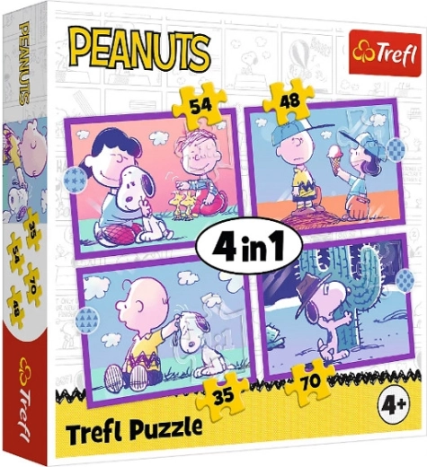 Trefl Peanuts puzzle with Snoopy 4 in 1