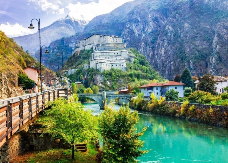 Bluebird Puzzle Fortress of Bard, Italy 500 Pieces