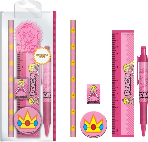 School Set Super Mario Peach in Plastic Case