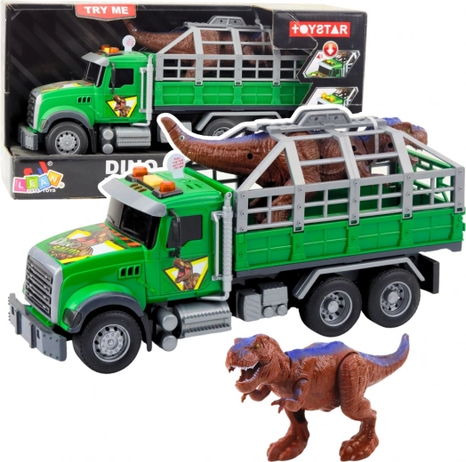 Green Transporter with Dinosaur with Lights and Sounds