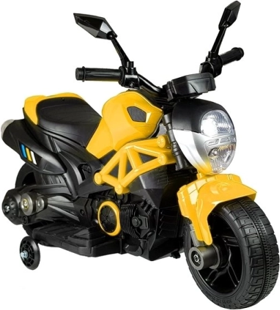 Bērnu elektriskais motocikls GTM1188 dzeltens
