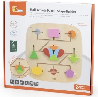 Viga Wall-Mounted Activity Panel with 16 Movable Elements