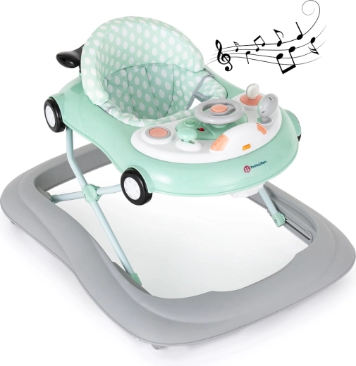 Petite&Mars Cabrio baby walker green with sound