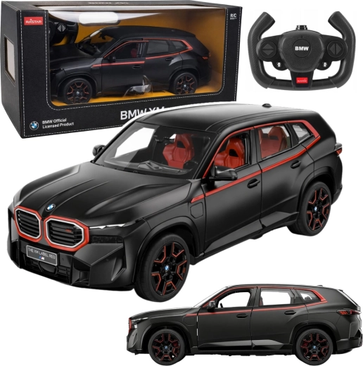 RC auto BMW XM 1:14 melns RASTAR