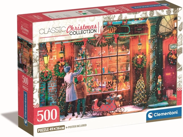 CLEMENTONI Puzzle Christmas Collection: Old Christmas Shop 500 pieces