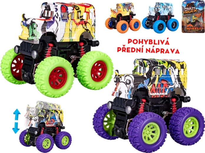 Crazy Truck autobuss ar inerces piedziņu 9 cm