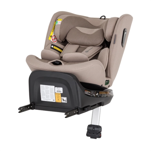 Safe i-Size installation with ISOFIX and support leg