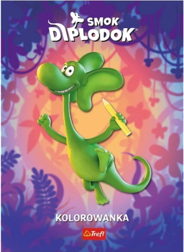 Pūķis Diplodoks: krāsojamā grāmata