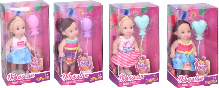 Doll with balloon 11 cm