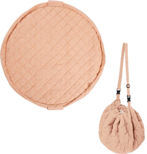 Play&Go Noomad soft rotaļu sega un maisiņš rotaļlietām organic fleuri