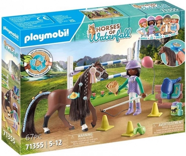 Playmobil Horses Waterfall: Zoja un Bleizs ar šķēršļiem 71355