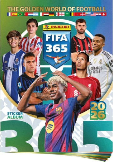 Panini FIFA 365 2025/2026 kolekcionējams uzlīmju albums + uzlīmju lapa
