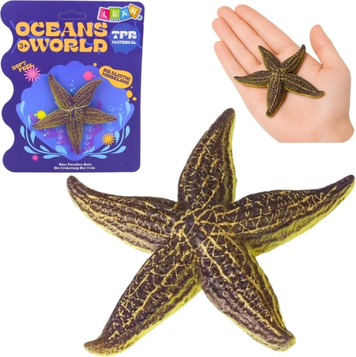 Realistic rubber starfish figurine 9.5 cm