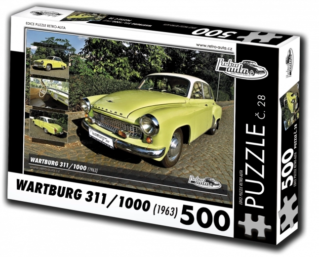 Retro-cars puzzle Wartburg 311 (1963) – 500 pieces