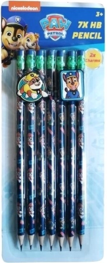 Zīmuļu komplekts ar dzēšgumiju un klipšiem Paw Patrol