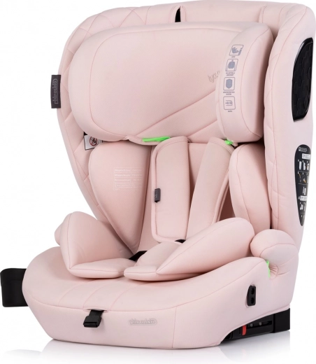 Automašīnas sēdeklītis CHIPOLINO Tycoon i-Size 76–150 cm ar ISOFIX, Pink Marshmallow
