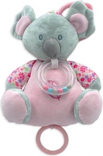 Rozā muzikālā rotaļlieta Koala 18 cm