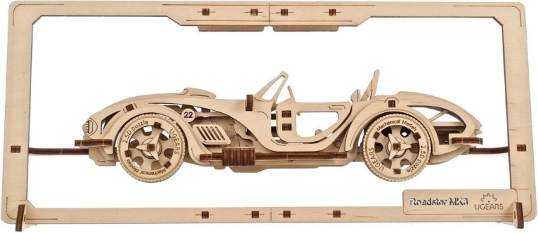 Ugears koka mehāniskā puzle Roadster mk3 2,5D