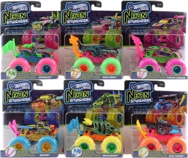Hot Wheels Monster Trucks Neon Smashers – 1 gab.