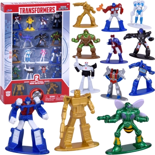 Transformers Nano Metalfigs – kolekcionāru komplekts ar 18 metāla figūriņām, 3. sērija
