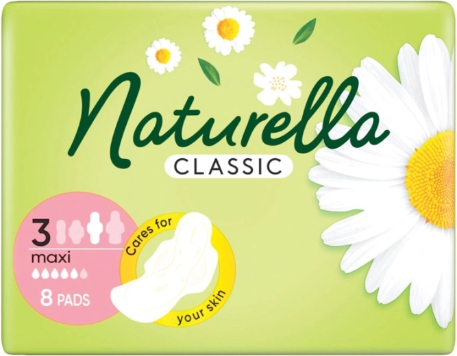 Naturella Classic higiēniskās paketes Maxi, 8 gab.
