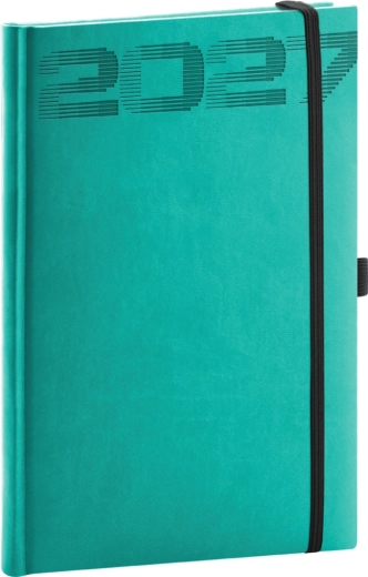 Notique nedēļas plānotājs Aprint Top 2027 tirkīza 15 × 21 cm