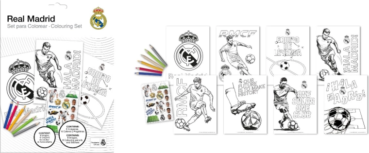 REAL MADRID krāsošanas komplekts