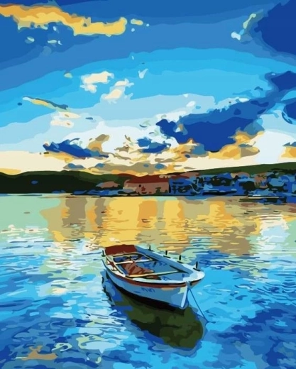 Dimanta gleznošana Jūras kuģis 30 × 40 cm