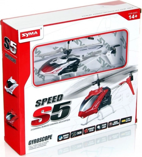 SYMA S5 3CH radiovadāms helikopters – Balts