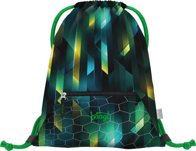 Baagl drawstring bag with pocket Football player