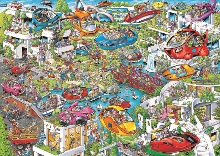 Puzzle RAVENSBURGER Ray’s Comic – Future, 1000 pieces