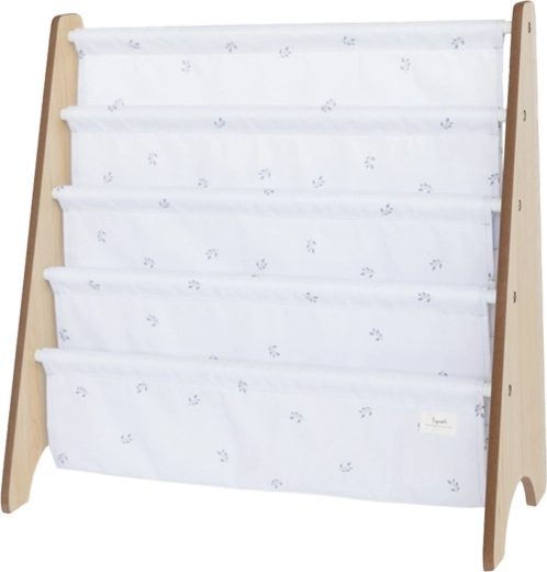 3 Sprouts grāmatu statīvs recycled blueberry/ivory