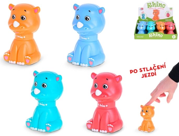 Rolling Rhinoceros 10 cm for children aged 3+