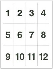 Oxybag set of cut-out numbers and symbols