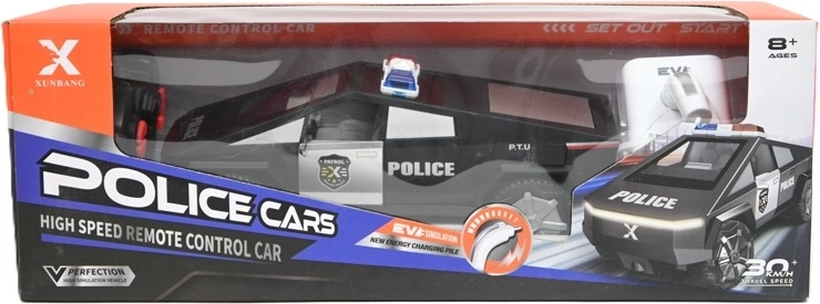 Futūristiska tālvadības policijas RC automašīna